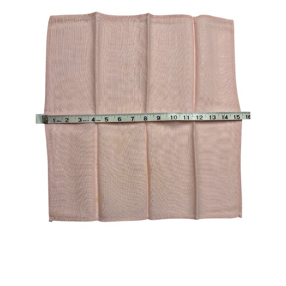 Pink Tablecloth Set With Lace Trim Includes 5 Napkins & 4 Small Napkins 47" x 65 - Picture 13 of 16